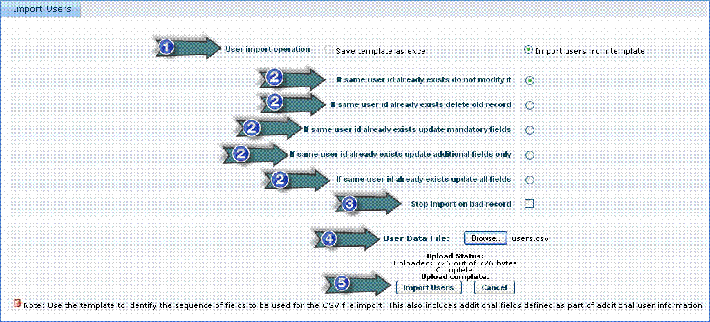 How to create users from Excel file